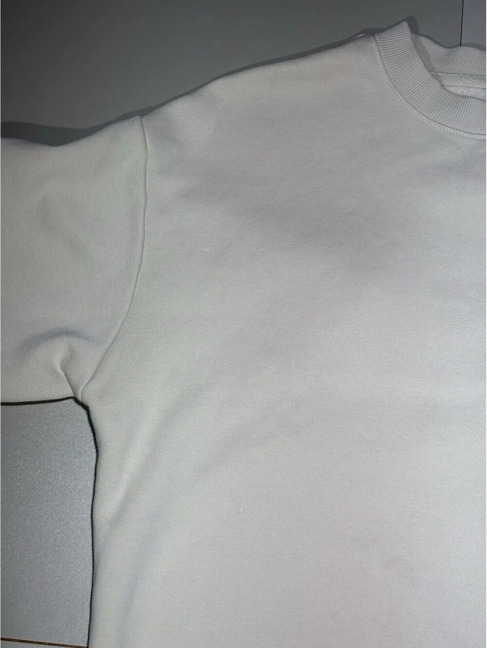 G West NYC Donut Heavy Premium Crewneck Sweatshirt Cream Off-White Men’s XS